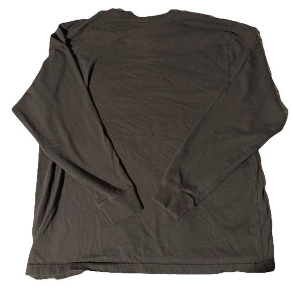 Carhartt Henley T Shirt Mens Large Gray Long Sleeve Loose Fit Single Pocket - Picture 2 of 6